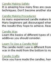 Candle Making Instructions and Techniques