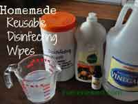 Homemade Reusable Disinfecting Wipes