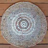 Recycled Round Plarn Rug