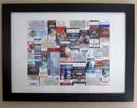 Framed Sporting Events Tickets