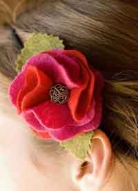 Ruffled Rose Headband Tutorial