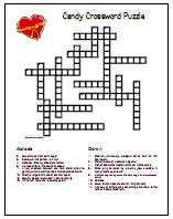 Candy Crossword Puzzle