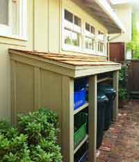 Simple DIY recycling center