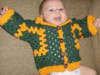 Hexagon Baby Sweater