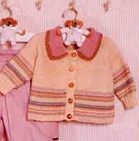 Jacket in Moss Stitch & Crochet Blanket in Safran