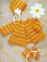 Crocheted Baby Set for 6 Months