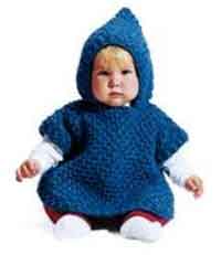 Jiffy Knit Baby Poncho