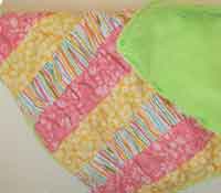 Ruffle Minky Blanket Sewing Tutorial