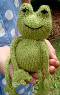 Knitted Frog Toy Pattern