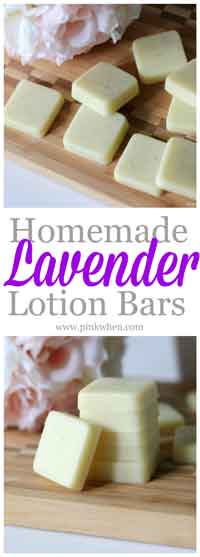 Homemade Lavender Lotion Bars