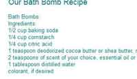 Bath Bomb Recipe