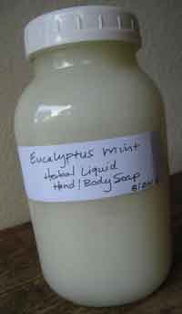 Homemade Liquid Herbal Hand Soap and Body Wash