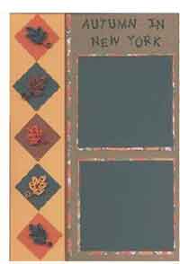  Autumn in New York Quilled Scrapbook Page