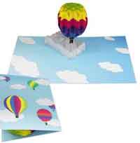 Hot Air Balloon Printable Pop-up Card
