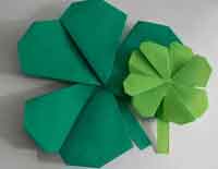 Origami Shamrock