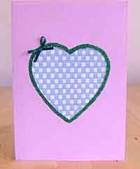Paper Weaving Heart Card