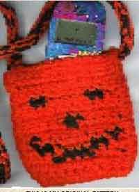 Jack-O-Lantern Cell Phone Bag Pattern