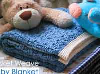  Basket Weave Afghan Baby Blanket 