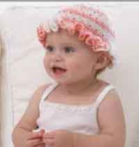 Baby Jaquards Ruffle Hat