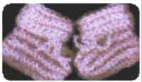 Ribbed Baby Booties