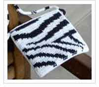 Zebra Print Shoulder Bag