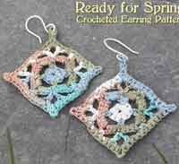Ready for Spring Crocheted Earrings