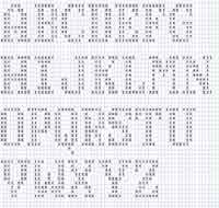 Filet Crochet - Alphabet, Numbers & Christmas Design