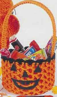 Crochet Pumpkin Basket