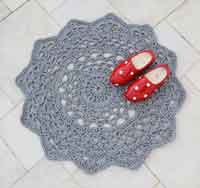 Giant Crocheted Doily Rug Pattern