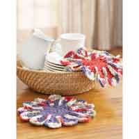 Chrysanthemum Dishcloth Crochet Pattern