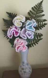 Crocheted Carnations