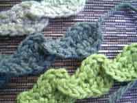 Crocheted Leaves & Leaf Chain