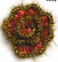 Dusty Rose Crochet Flower