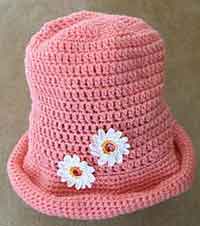 Crochet Flower Hat