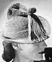 Brimmed       Hat 1942_Crochet