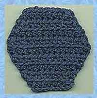 Half Double Crochet Hexagon
