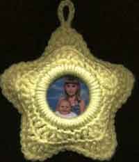 Stuffed-Star Photo Ornament