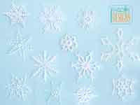 12 Snowflakes for Christmas Tree