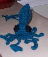 Crocheted Kitty Squid