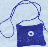 Small Crochet Shoulder Bag with Beads