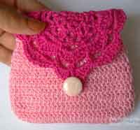 Sweet Crochet Change Purse