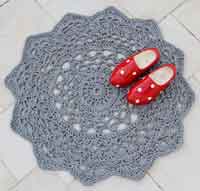 Crocheted Doily Rug