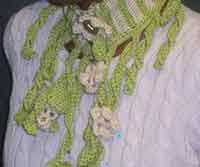 Flowers & Vines Crochet Neckwarmer