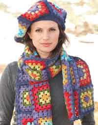 Colorful Squares Scarf