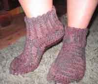 Adult Crochet Bootie Slippers