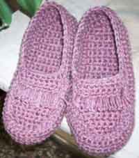 Crocheted Moccasin