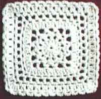 8 inch Lace Medallion Square