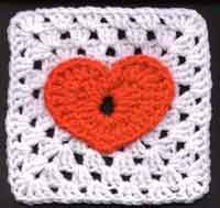 6 inch Jackies Heart Square