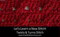 Twists and Turns Crochet Stitch Tutorial