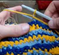  How to Crochet using two threads as one